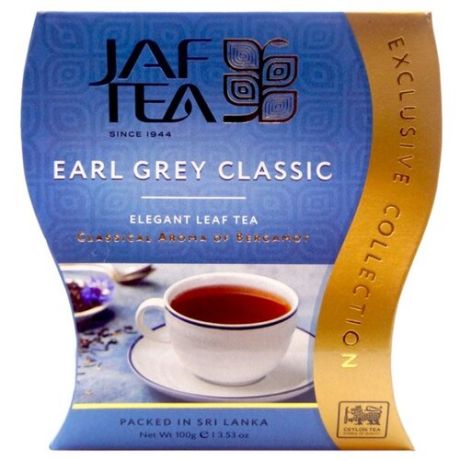 Чай черный Jaf Tea Exclusive collection Earl Grey Classic, 100 г