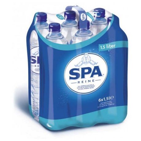 Питьевая вода SPA Reine негазированная, ПЭТ, 6 шт. по 1.5 л
