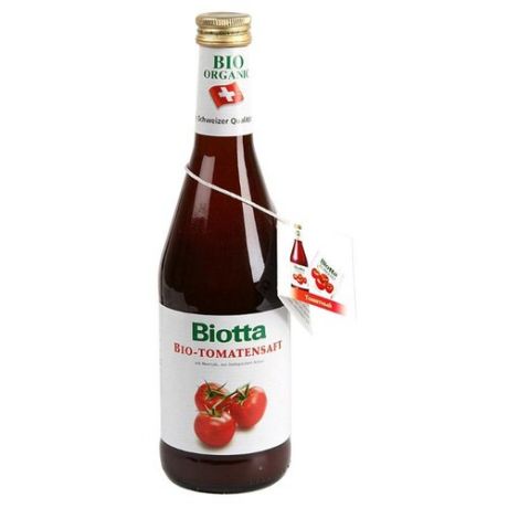 Сок Biotta Томатный с морской солью, без сахара, 0.5 л