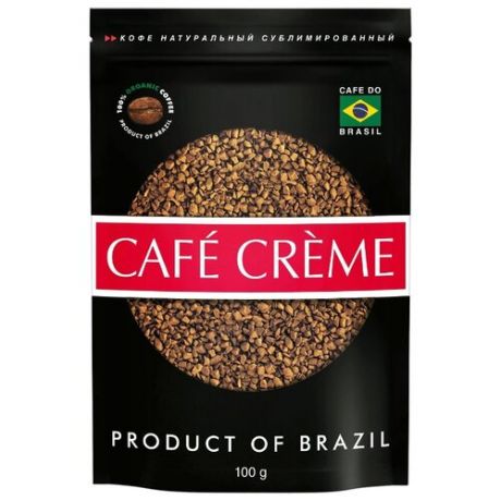 Кофе растворимый Cafe Creme Strong сублимированный, пакет 100 г