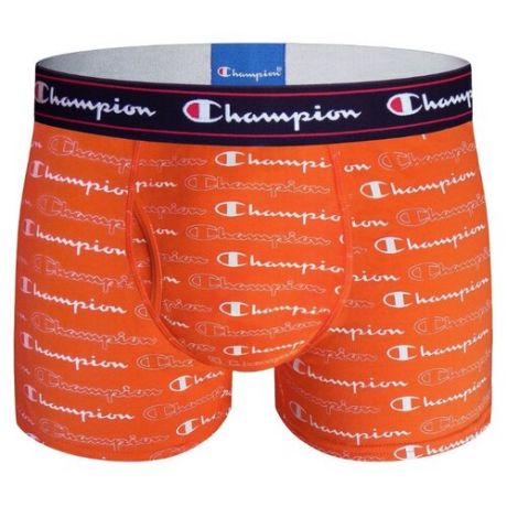 Champion Трусы Боксеры Rochester, гульфик с карманом, размер 52-54, оранжевый