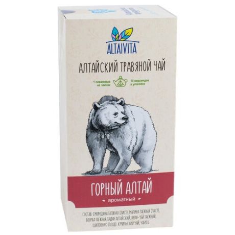 Чай травяной Altaivita Горный Алтай в пирамидках, 10 шт.