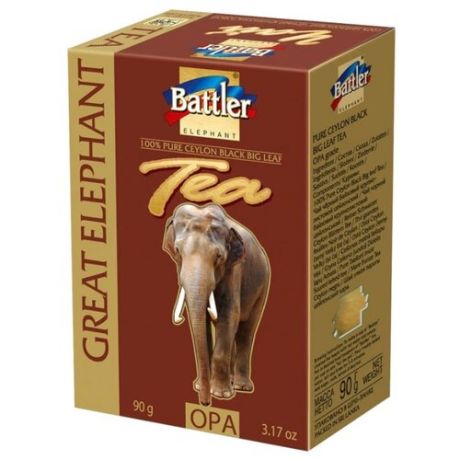 Чай черный Battler Великий слон, 90 г