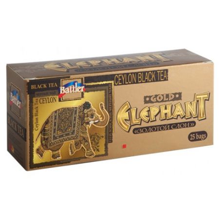 Чай черный Battler Золотой слон в пакетиках, 50 г 25 шт.