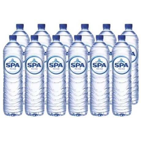 Питьевая вода SPA Reine негазированная, ПЭТ, 12 шт. по 1.5 л