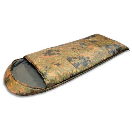 Спальный мешок Talberg Forest II Wide -22C flecktarn с правой стороны