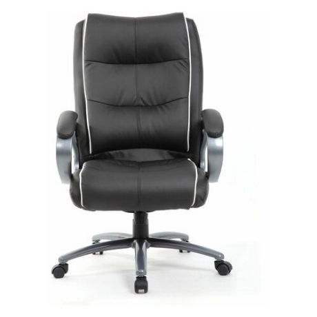 Компьютерное кресло Brabix Strong HD-009 для руководителя, обивка: текстиль/искусственная кожа, цвет: черный/серый