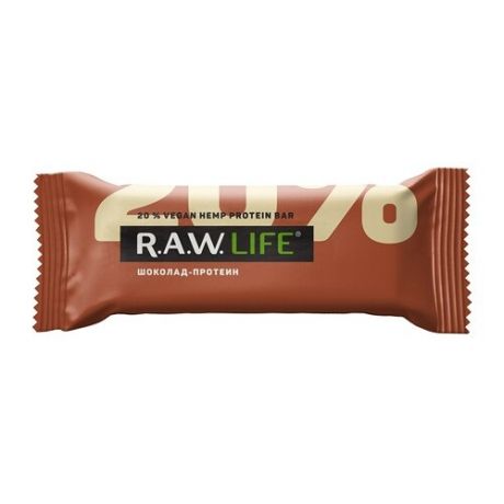 Протеиновый батончик R.A.W. Life без сахара Шоколад-Протеин, 47 г