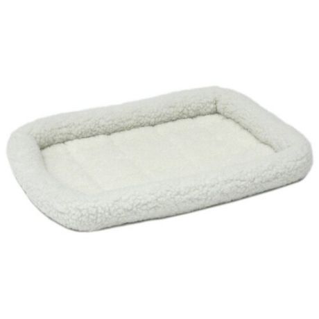 Лежак для собак и кошек Midwest QuietTime Deluxe Fleece Bolster 53х30х8 см белый