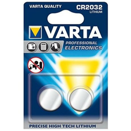Батарейка VARTA CR2032 2 шт блистер