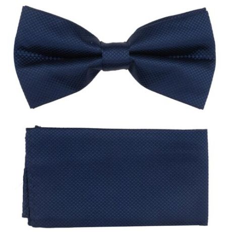 Комплект из 2 предметов OTOKODESIGN галстук-бабочка и платок 537/560 синий