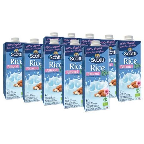 Рисовый напиток Riso Scotti Rice с миндалем 2.2%, 1 л, 10 шт.