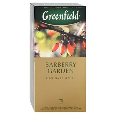 Чай черный Greenfield Barberry Garden в пакетиках, 37.5 г 25 шт.