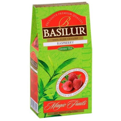 Чай зеленый Basilur Magic fruits Raspberry, 100 г