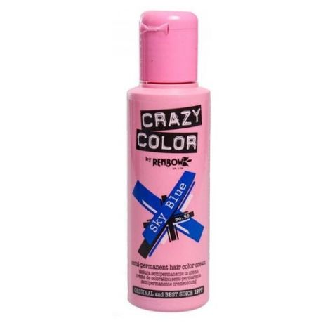 Краситель прямого действия Crazy Color Semi-Permanent Hair Color Cream Sky Blue 59, 100 мл