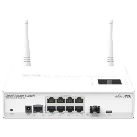 Wi-Fi роутер MikroTik CRS109-8G-1S-2HnD-IN белый