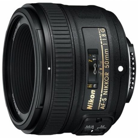 Объектив Nikon 50mm f/1.8G AF-S Nikkor черный