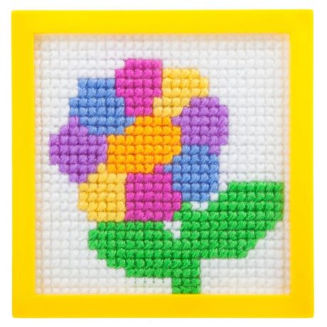 BONDIBON Вышивка на пластиковой канве - цветик-семицветик (разноцветный)