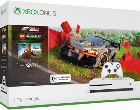 Microsoft Xbox One S 1Tb (белый)