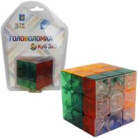 Детский игровой набор 1toy Т14217 Головоломка Куб 3х3 с прозрачными гранями