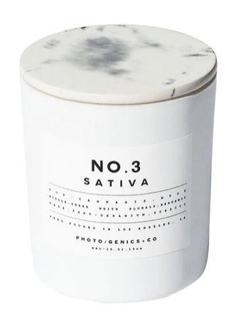Photo/Genics + Co No.3 Sativa Glass Candle