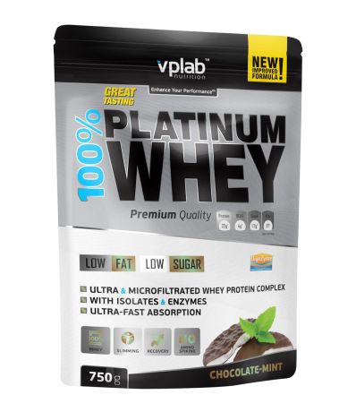Vplab nutrition Протеин, шоколад и мята (750 гр)