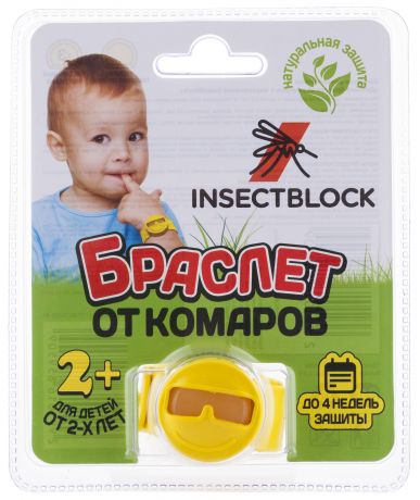 Insectblock Браслет от комаров детский Insectblock