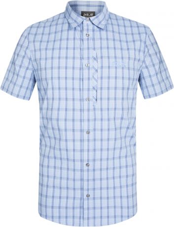 JACK WOLFSKIN Рубашка с коротким рукавом мужская Jack Wolfskin Rays Stretch Vent, размер 46-48