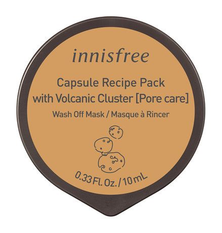 Innisfree Capsule Recipe Pack with Volcanic Cluster Wash Off Mask