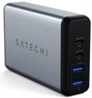 Сетевое зарядное устройство Satechi 2xUSB-A + 2xUSB Type-C Travel Charger 75 Вт (ST-MC2TCAM)