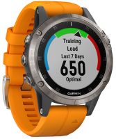 Смарт-часы Garmin Fenix 5 Plus Sapphire Titanium GPS (010-01988-16)