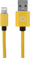 Кабель Qumo MFI С48 USB-Apple 8 pin, 1,2 м Yellow (30014)