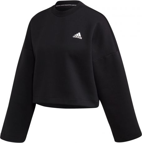 Adidas Свитшот женский adidas 3-Stripes Doubleknit, размер 46-48