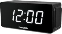 Часы с радио Telefunken TF-1566U Black Wood/White