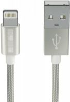 Кабель InterStep Lightning iPhone/iPad/iPod, 2 м, Silver (IS-DC-IP5MFIMSL-200B201)