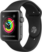 Умные часы Apple Watch S3 42mm Space Gray Aluminum Case with Black Sport Band