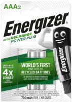Аккумуляторы Energizer Power Plus AAA, 2 шт (E300626500)