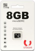 Карта памяти Utashi microSDHC 8GB Сlacc 10 (UT8GBSDCL10-00)