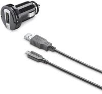 Автомобильное зарядное устройство Cellular Line Micro USB, 1A, черный (CBRUSBCCMICROUSB)