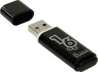 USB флешка Smartbuy Glossy Series 16GB, Black (SB16GBGS-K)
