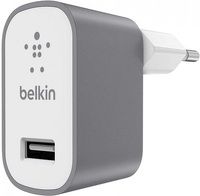 Сетевое зарядное устройство Belkin Mixit Metallic Home Charger 2,4A Gray (F8M731VFGRY)