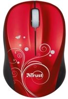 Мышь Trust Vivy Wireless Mini Red, 17355