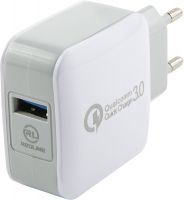Сетевое зарядное устройство Red Line Tech USB QC 3.0 White (УТ000016519)