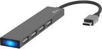 Разветвитель для компьютера Ritmix USB-C/4xUSB-A Metal (CR-4402)