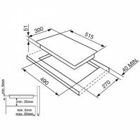 Индукционная варочная панель Smeg SI5322B