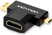 Переходник Vention HDMI 19F/Mini HDMI + Micro HDMI (AGDB0)