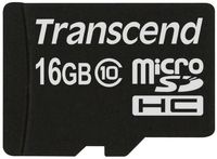 Карта памяти Transcend Premium microSDHC 16Gb Class 10 (TS16GUSDC10)