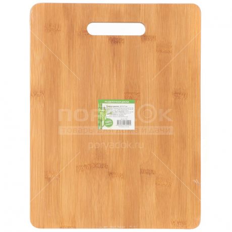 Доска разделочная деревянная Бамбук H-1118, 30х23х1 см