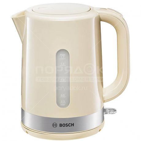 Чайник электрический пластиковый Bosch TWK 7407, 1.7 л, 2.4 кВт