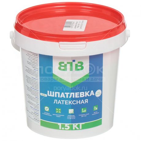 Шпатлевка латексная ВТВ Профи, 1.5 кг